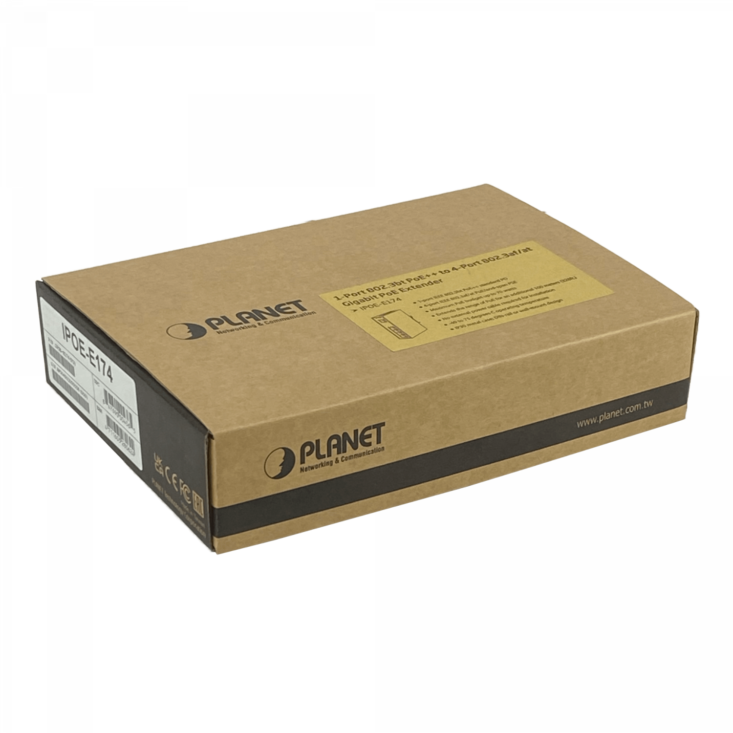 PLANET Switch 5-1000 in-60W 4-PoE-af/at Extender Riel-DIN Industrial 1