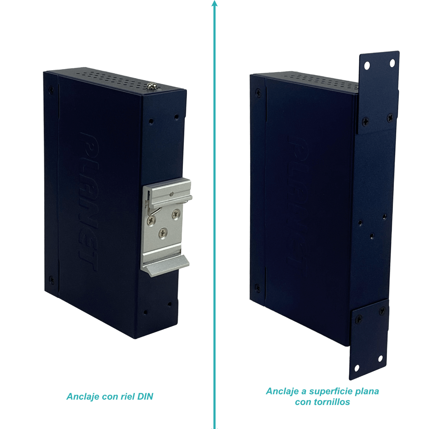PLANET Switch 5-1000 in-60W 4-PoE-af/at Extender Riel-DIN Industrial 3