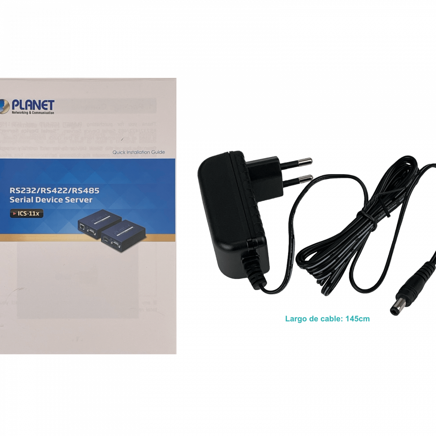 PLANET Admin 1-100 1-DB9-M RS232 RS485/422 inc-5V Convertidor Ethernet 1