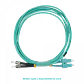 3mt ST-SC OM3 Multimodo MM Duplex Jumper Fibra 50/125um - Miniatura 5