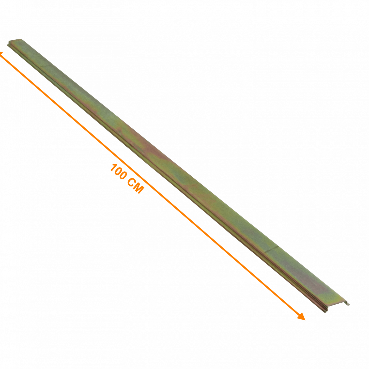 Carril 100cm 1mt Riel DIN 35mm Simetrico Zinc para Automatico etc 1