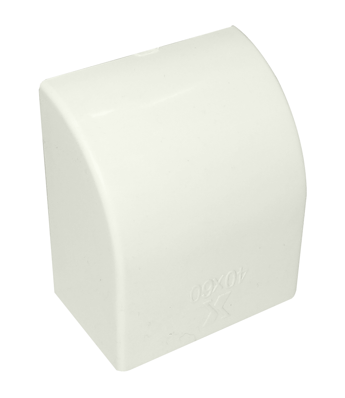 Tapa final LinkChip QN6F 60x40mm blanca para canaleta QN6W 2