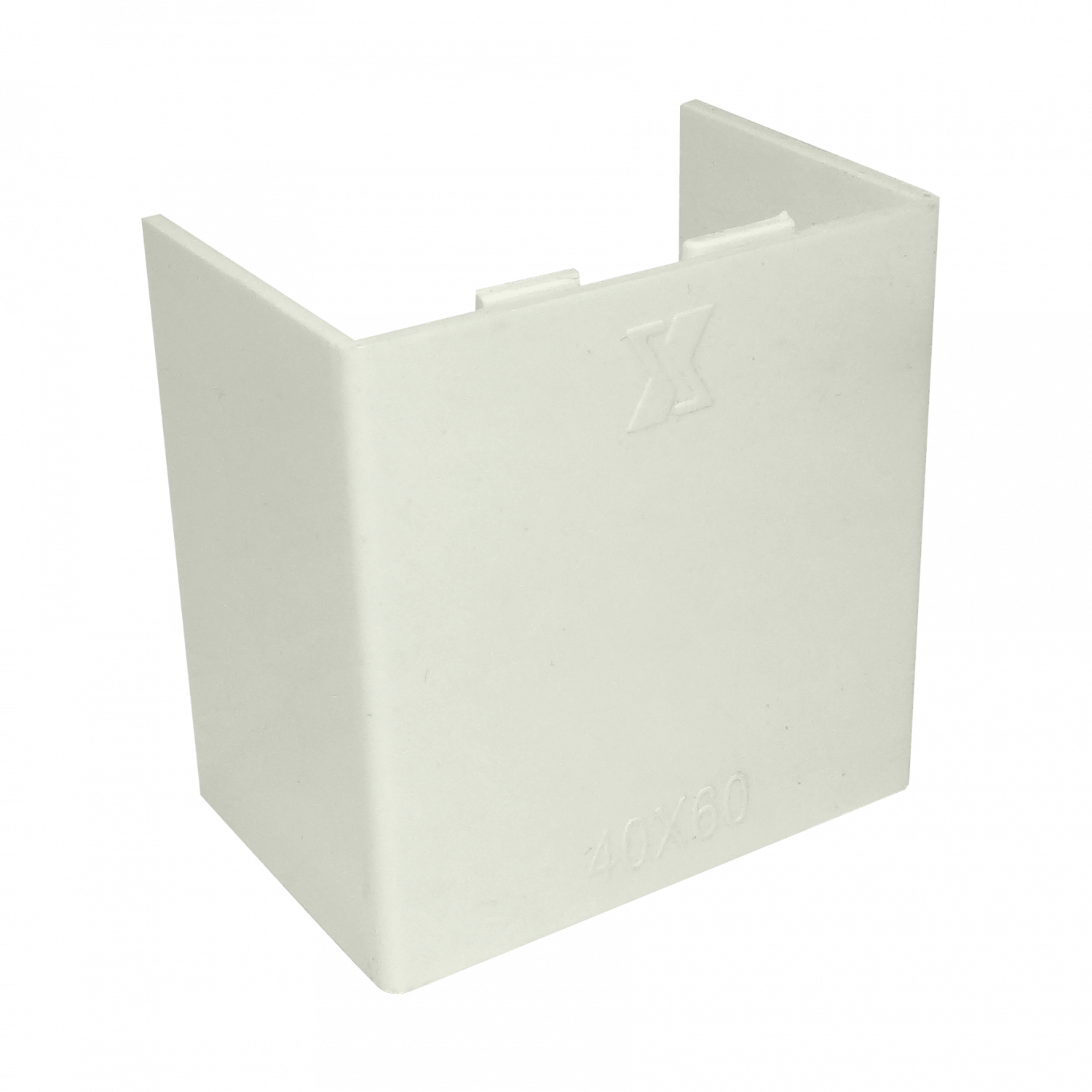 Unión Canal LINKCHIP 60x40mm CCA-6040-U, Blanca, para Canaleta QN6W 1