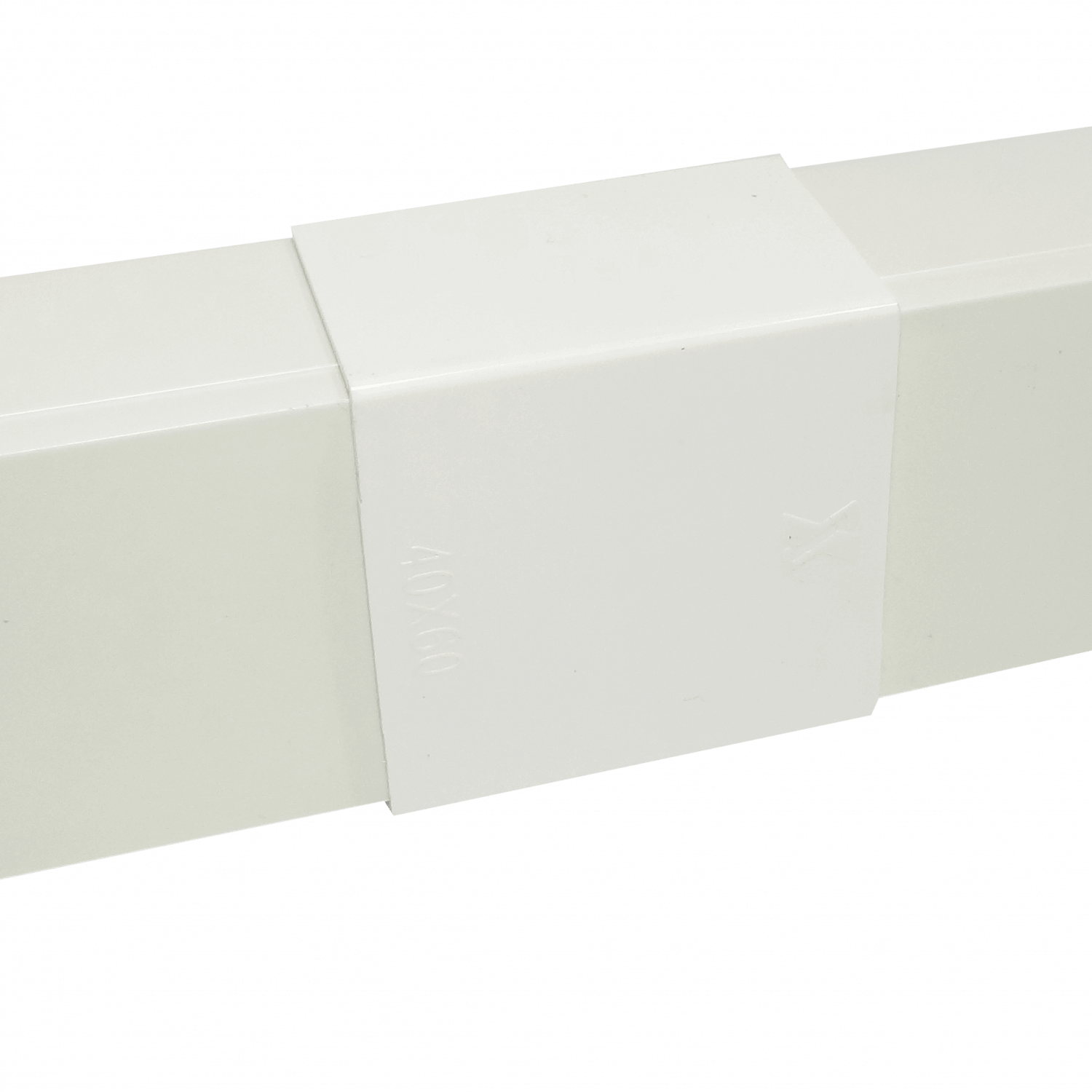 Unión Canal LINKCHIP 60x40mm CCA-6040-U, Blanca, para Canaleta QN6W 2
