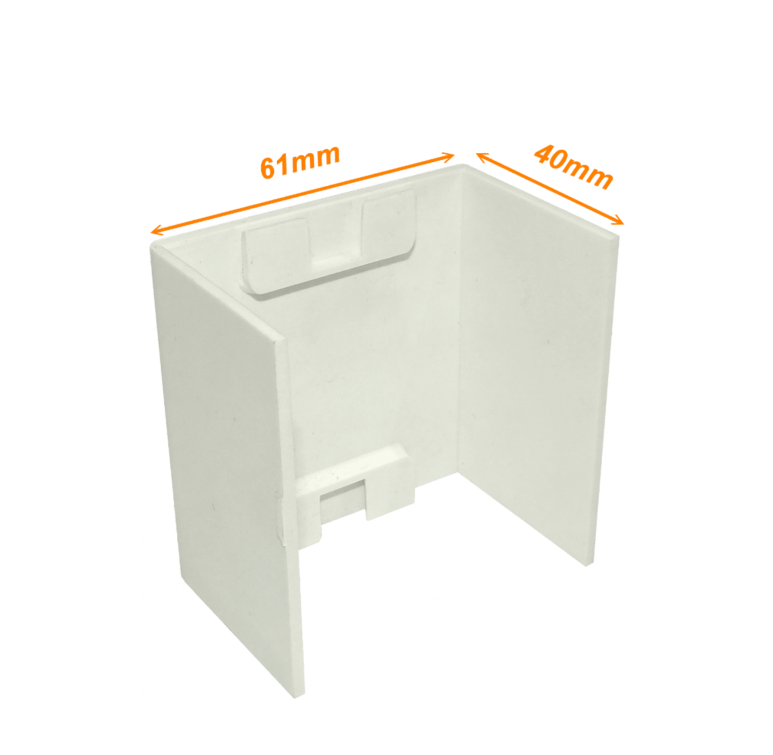 Unión Canal LINKCHIP 60x40mm CCA-6040-U, Blanca, para Canaleta QN6W 3