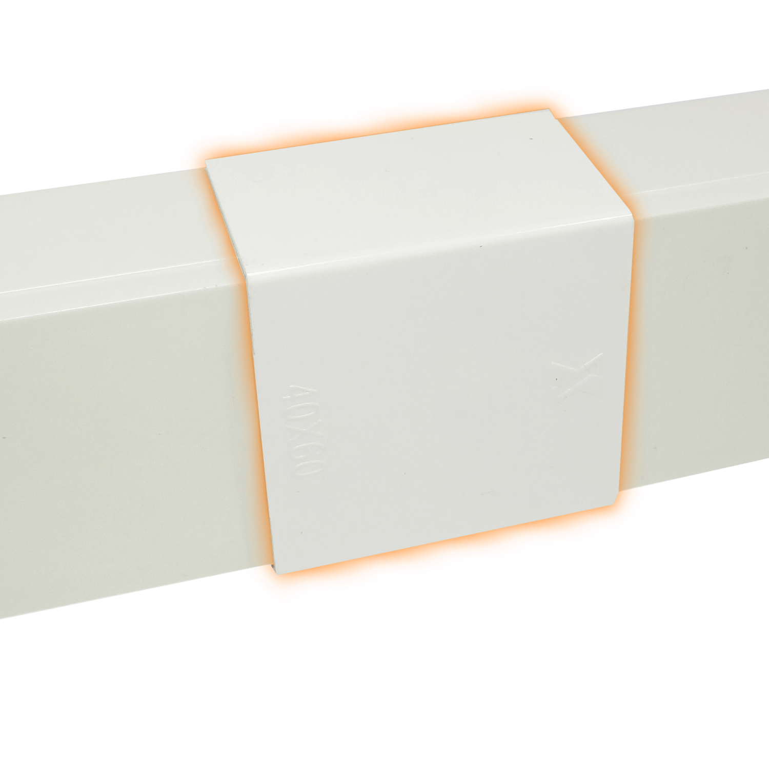 Unión Canal LINKCHIP 60x40mm CCA-6040-U, Blanca, para Canaleta QN6W 4