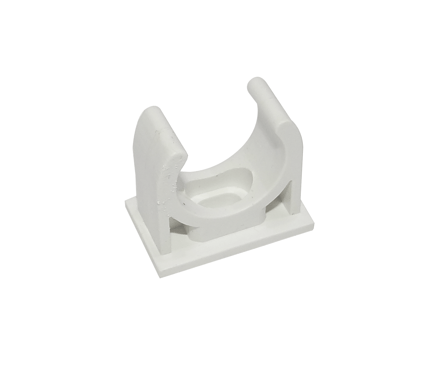 LINKCHIP 20mm Soporte Fijacion Abrazadera p/Tubo PVC Blanco Tornillo 2