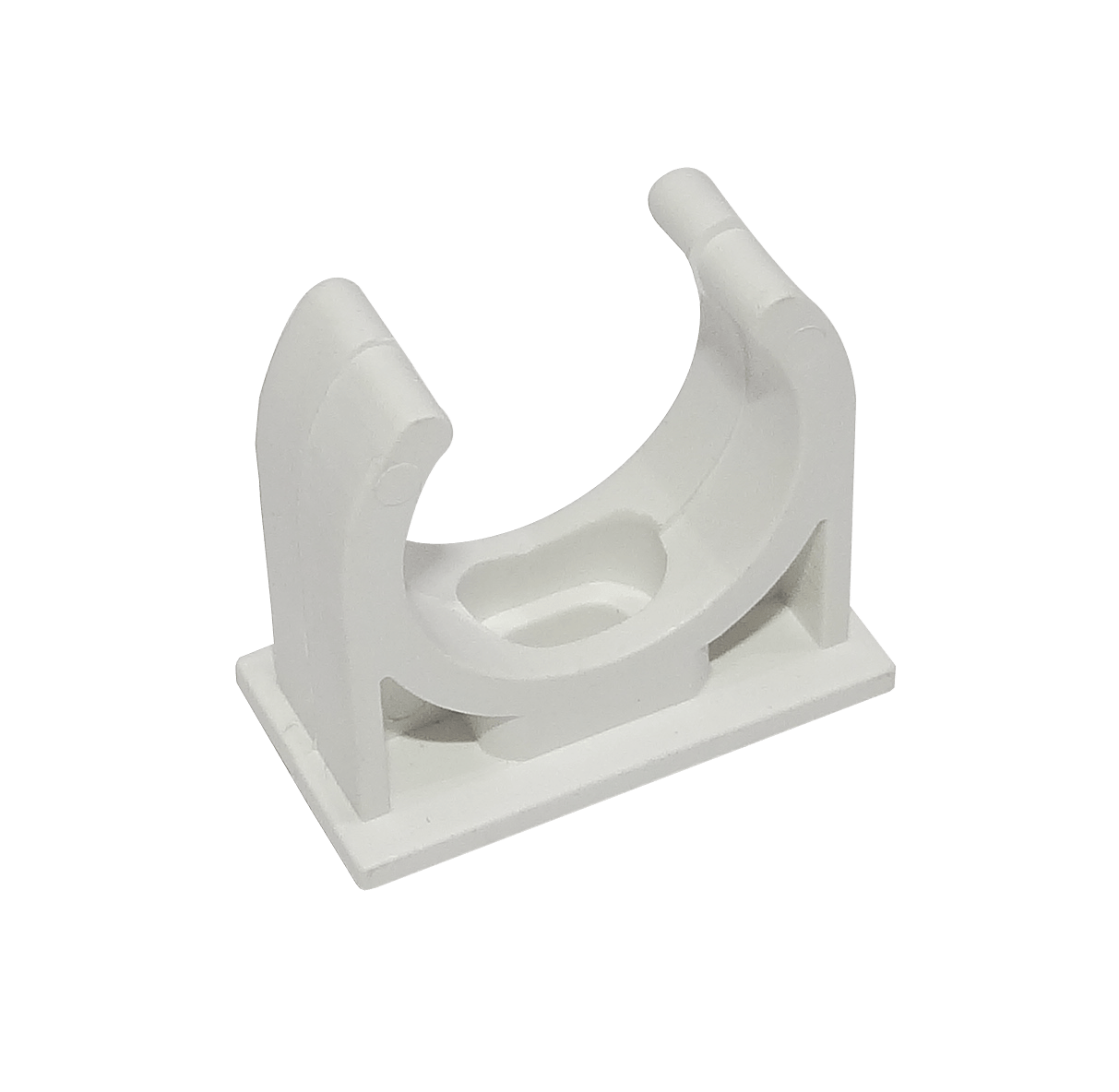 LINKCHIP 25mm Soporte Fijacion Abrazadera p/Tubo PVC Blanco Tornillo 2