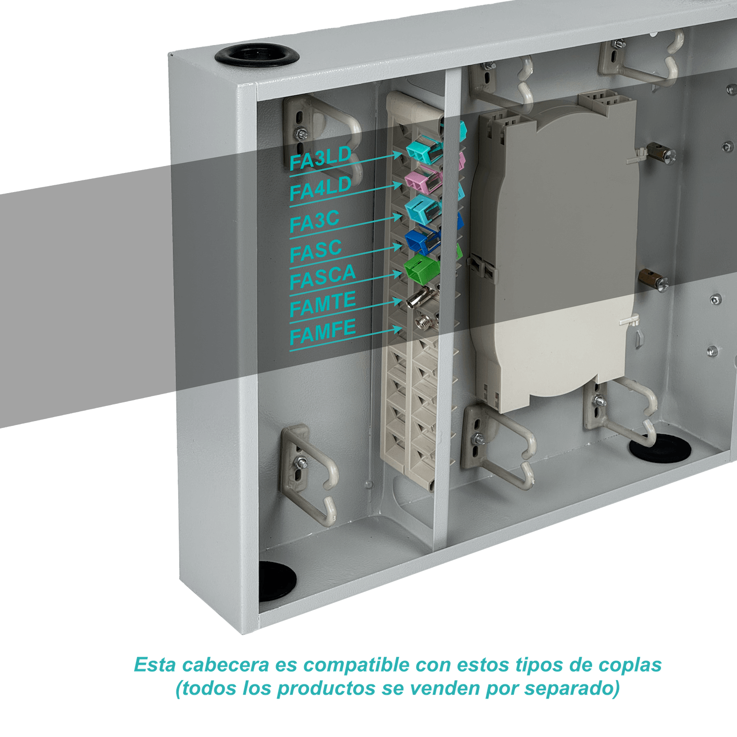 Caja de Distribución Mural para 48 Fibras Ópticas con Llave - CFM48CL 4