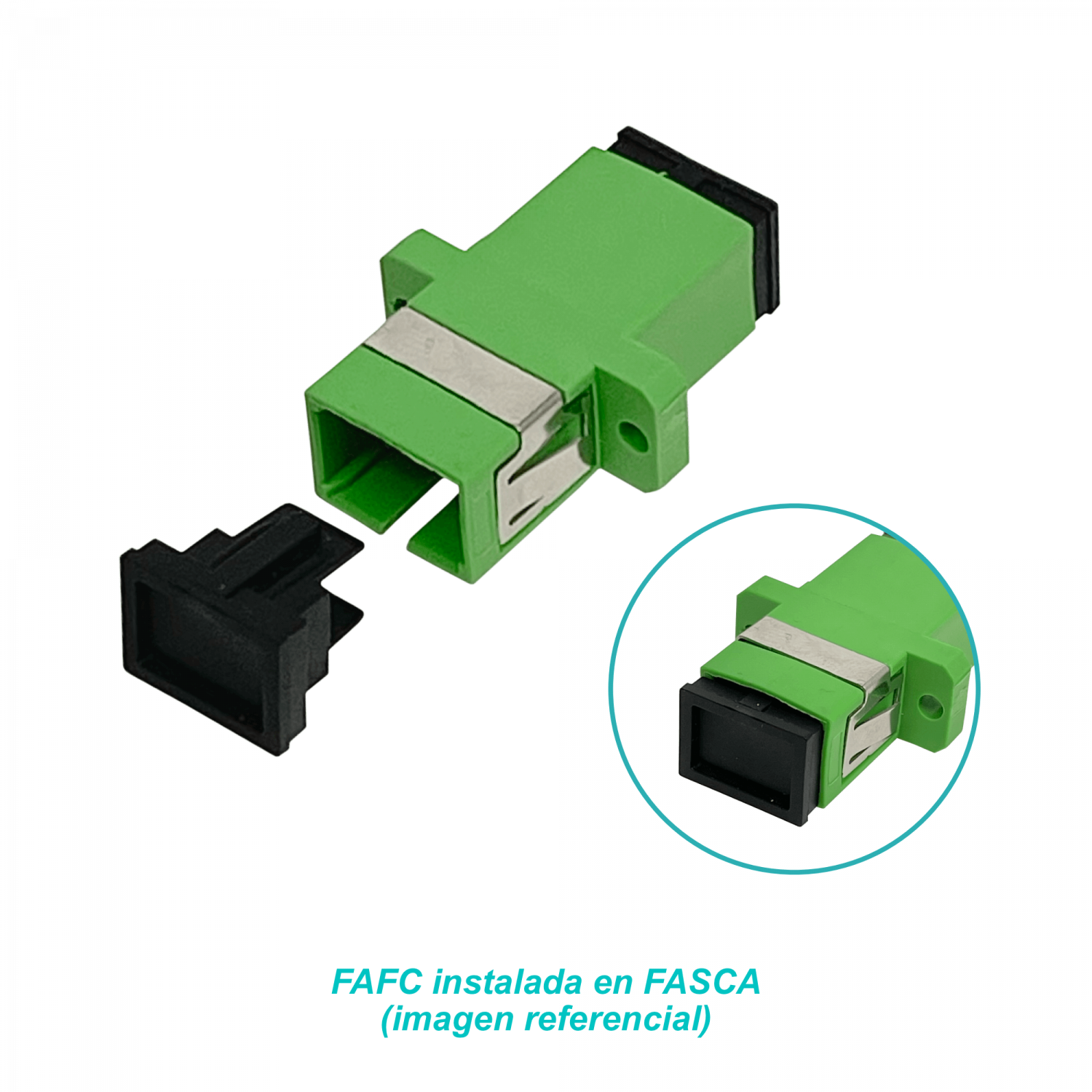SC-SX Tapa Ciega para Copla de Fibra y modulo SFP-SC Falso Polo LC-DX 1