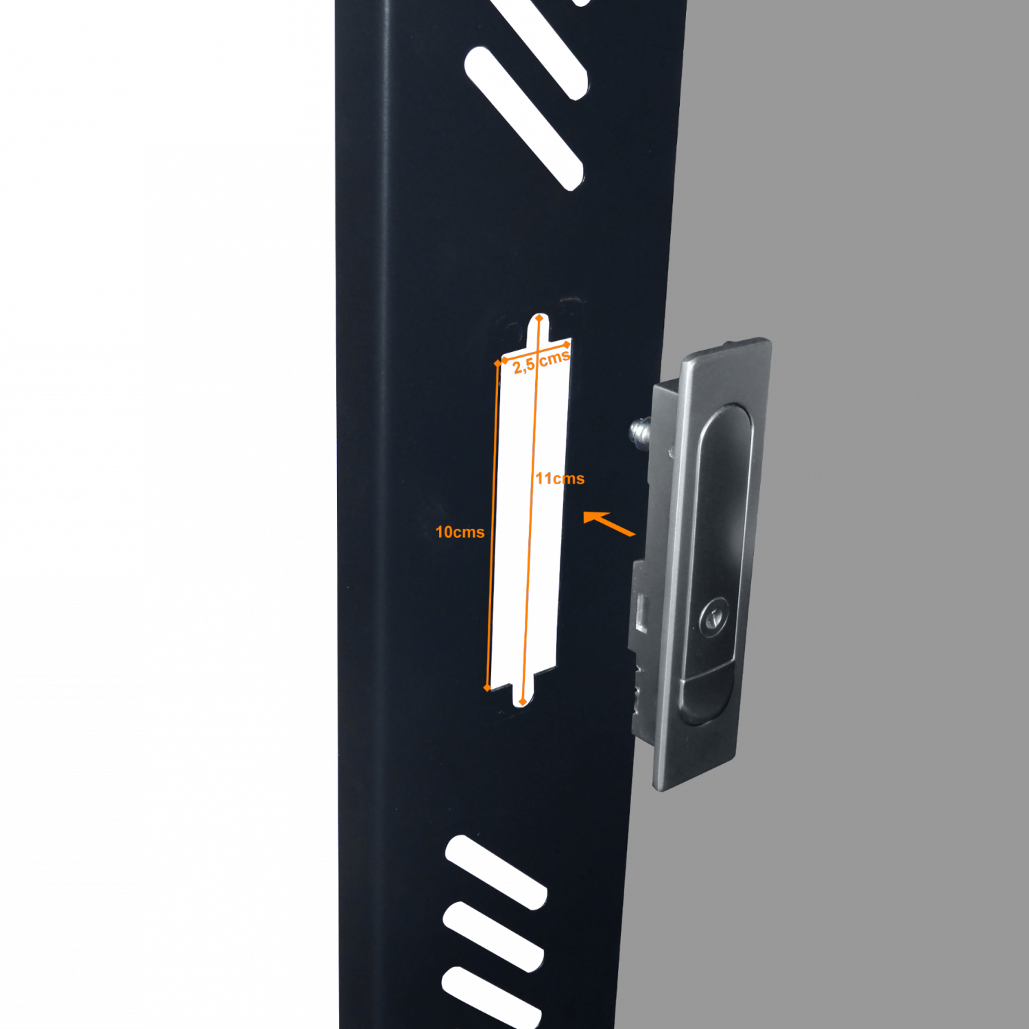 Cerradura Pivote LINKMADE FRONTLOCK con 2 Llaves para Rack Piso RK42 3