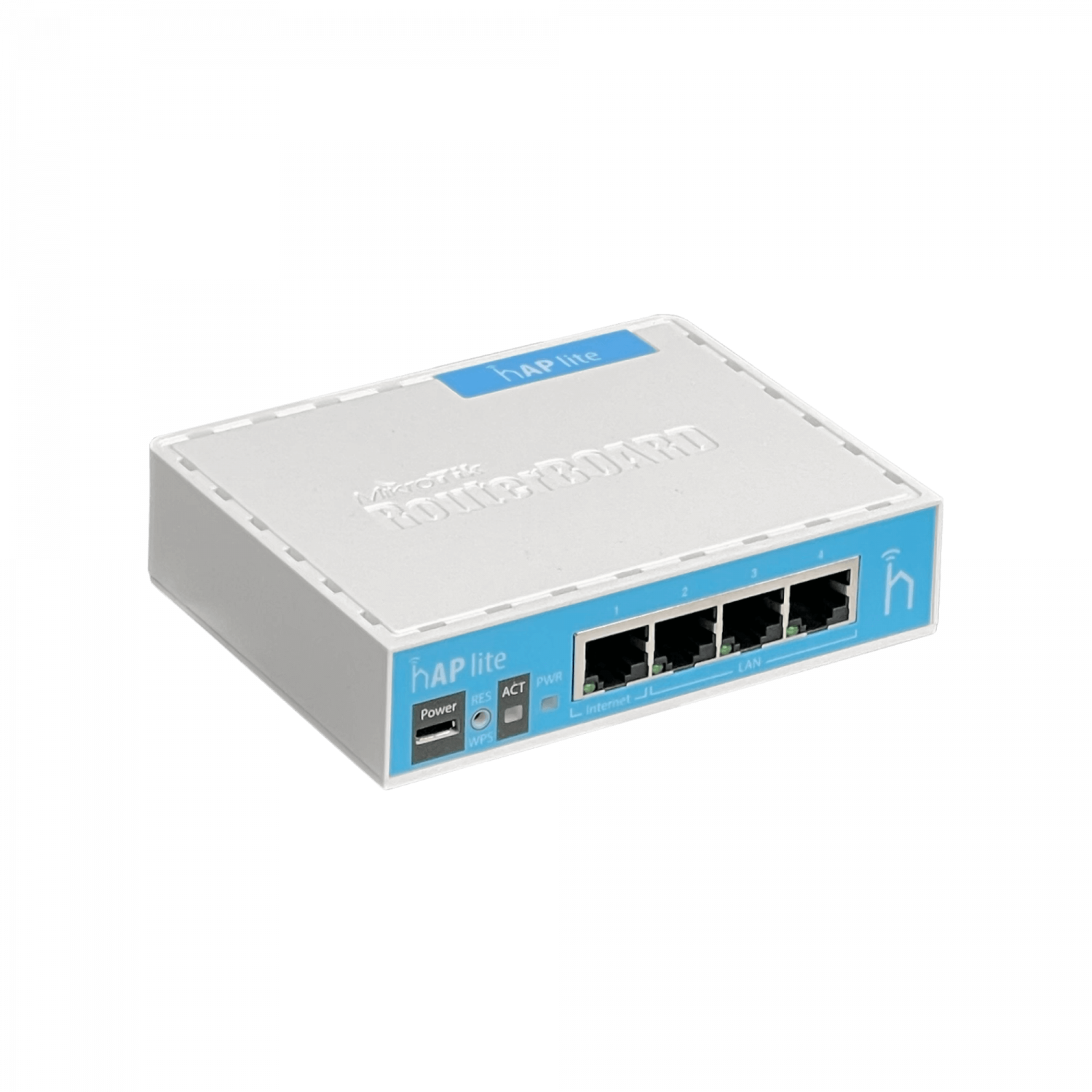 Router Inalámbrico MikroTik hAP lite TC - 4 Puertos Fast Ethernet, Wi-Fi 2.4GHz, CPU 650MHz 5