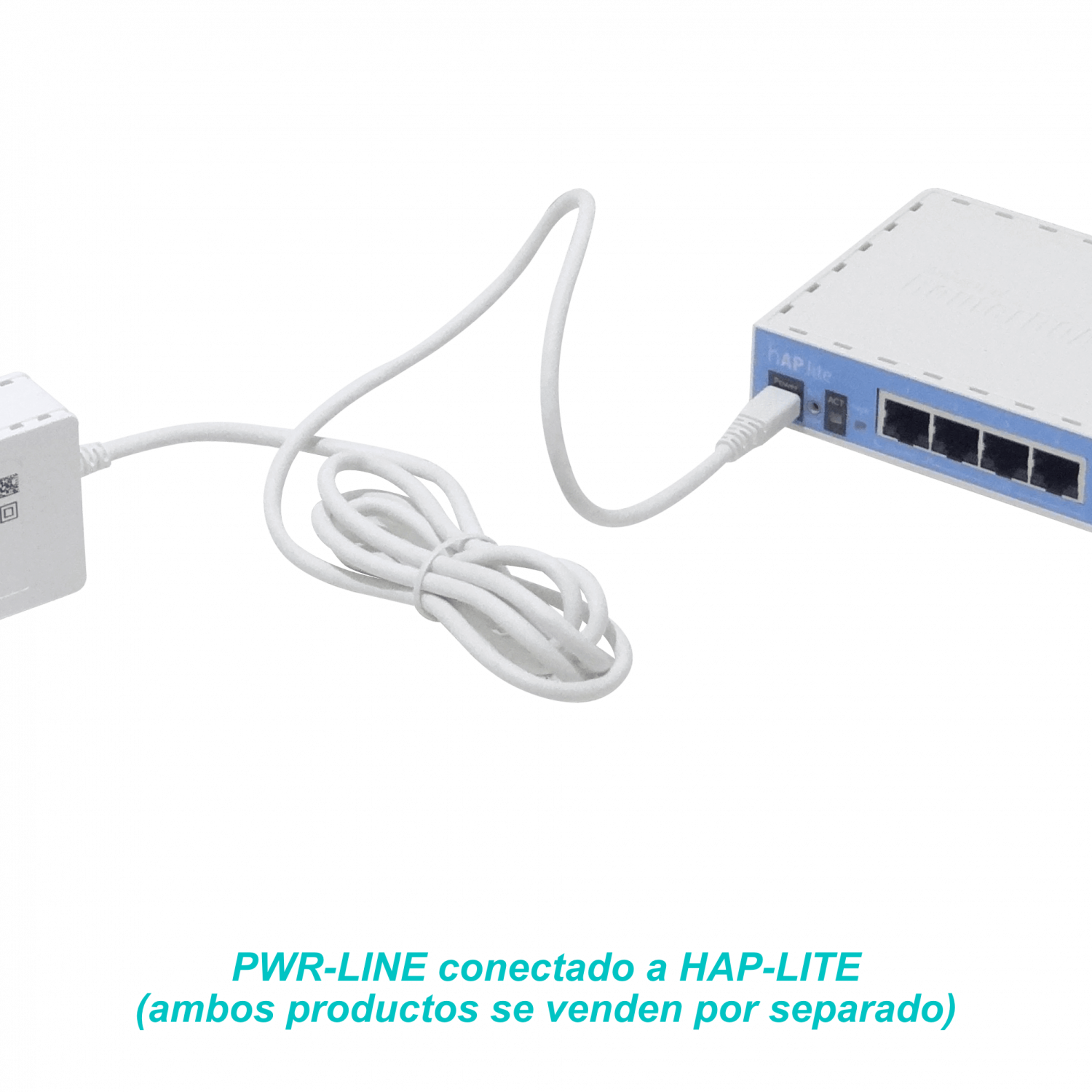Router Inalámbrico MikroTik hAP lite TC - 4 Puertos Fast Ethernet, Wi-Fi 2.4GHz, CPU 650MHz 8