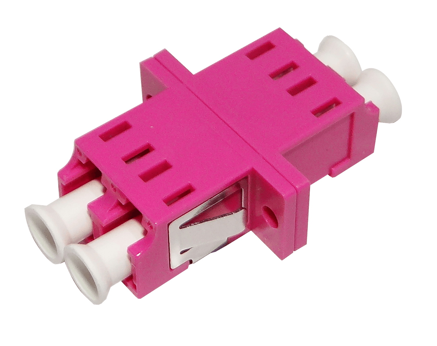 LC-LC Fucsia MM DX-Duplex Copla p/Fibra Adaptador p/Cabecera-CL/Caja 1