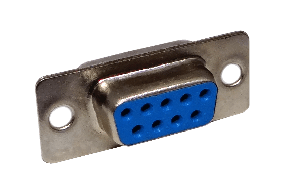 Conector Serial DB9-H Hembra 9 Pines D-Sub Soldable, 31mm, Requiere Capucha, Color Plateado 1
