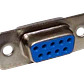 Conector Serial DB9-H Hembra 9 Pines D-Sub Soldable, 31mm, Requiere Capucha, Color Plateado - Miniatura 1