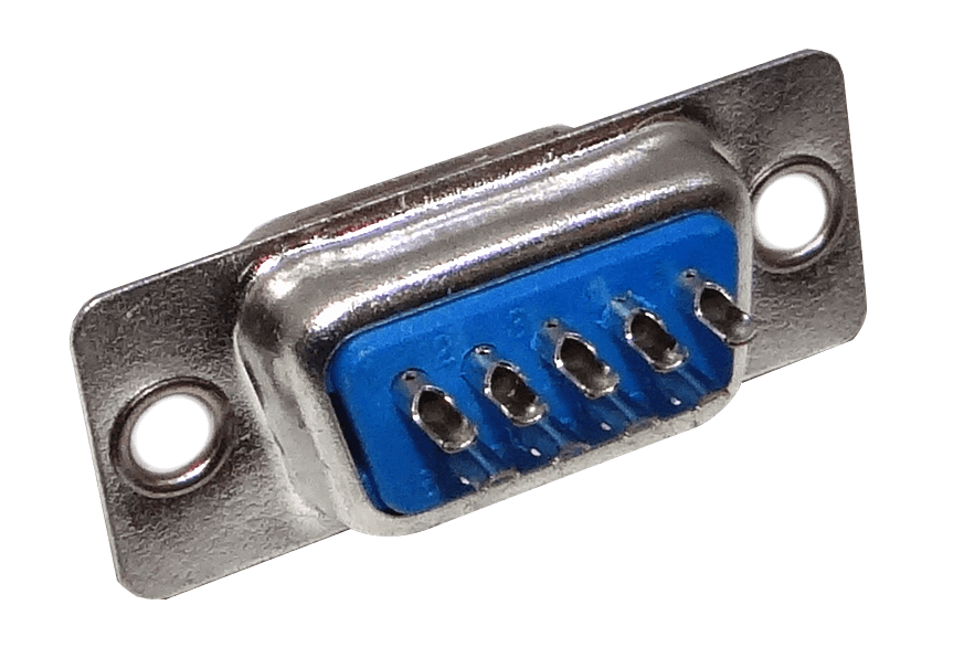 Conector Serial DB9-H Hembra 9 Pines D-Sub Soldable, 31mm, Requiere Capucha, Color Plateado 2