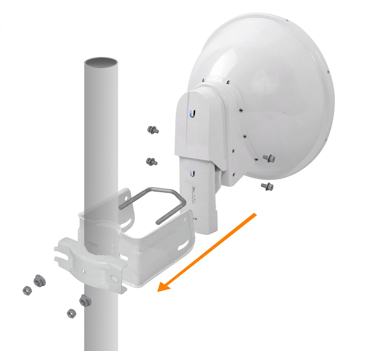 UBIQUITI Slant-45º Antena c/Radome 23dBi 5Ghz 2-RPSMA req-Rocket/AF-5X 4
