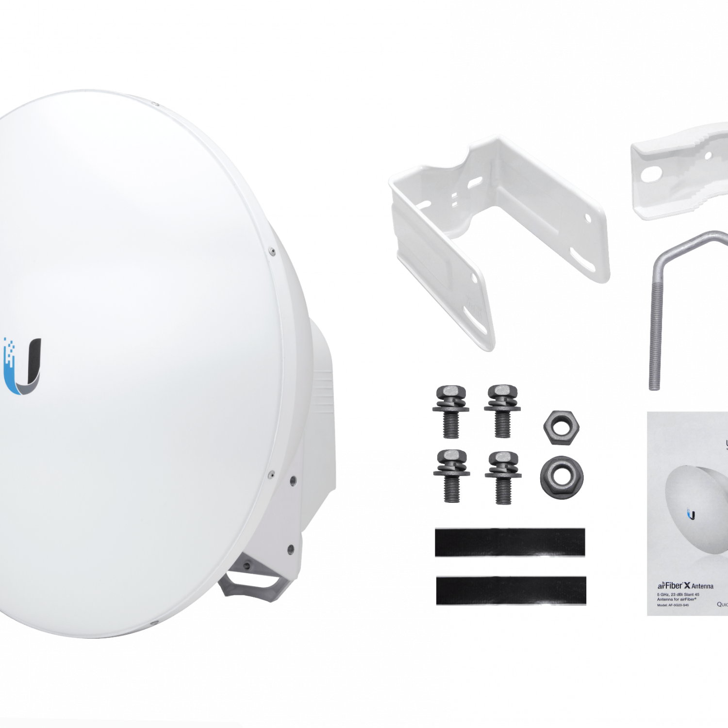 UBIQUITI Slant-45º Antena c/Radome 23dBi 5Ghz 2-RPSMA req-Rocket/AF-5X 7