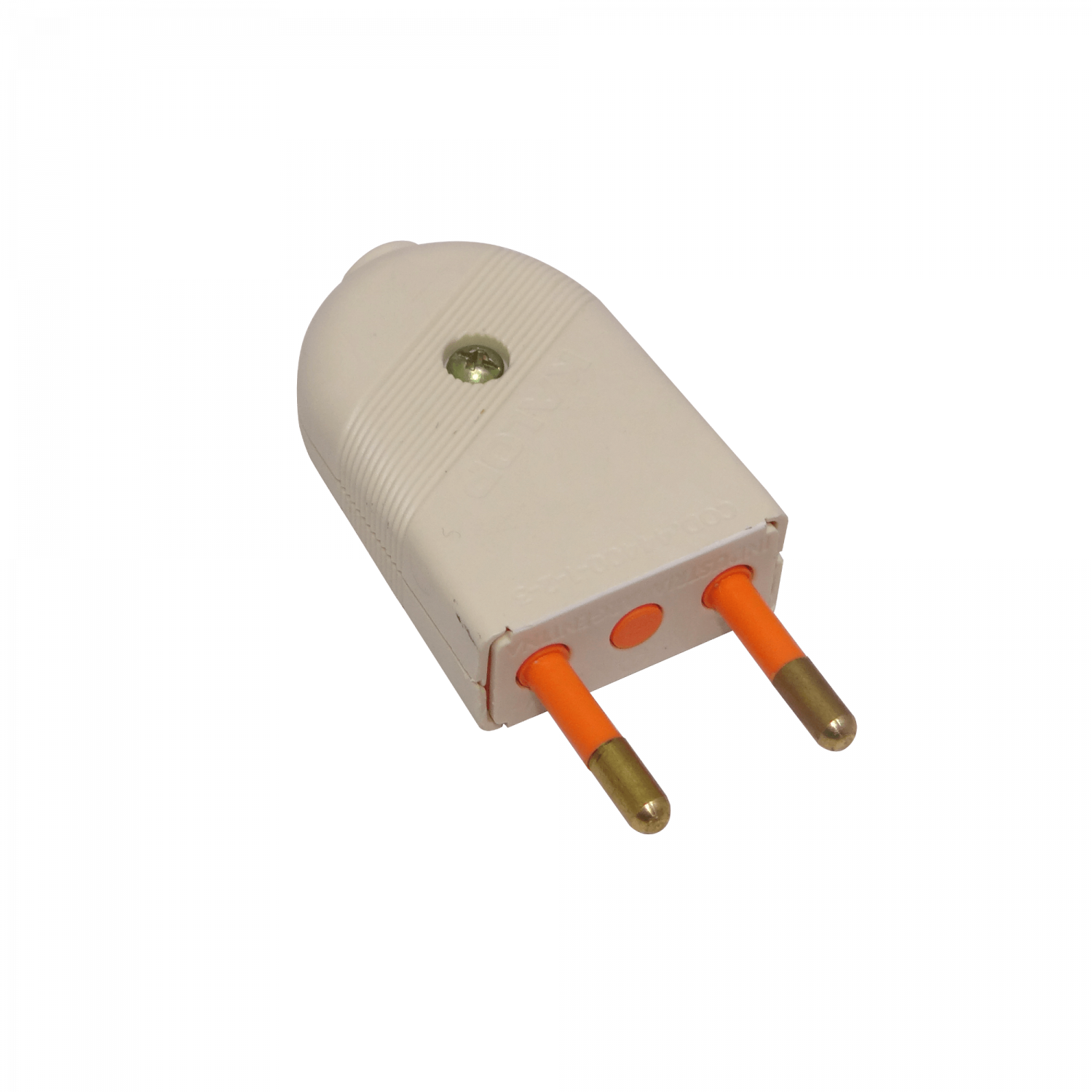 KALOP 2P Blanco 10A SEC-60477 Enchufe Macho Volante sin-Tierra KL44400 1