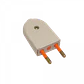KALOP 2P Blanco 10A SEC-60477 Enchufe Macho Volante sin-Tierra KL44400 - Miniatura 1