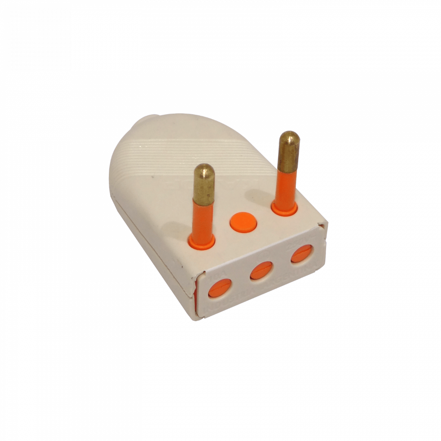 KALOP 2P Blanco 10A SEC-60477 Enchufe Macho Volante sin-Tierra KL44400 3