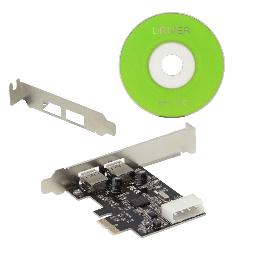 Tarjeta PCIe x1 2 Puertos USB 3.0 Interna 2