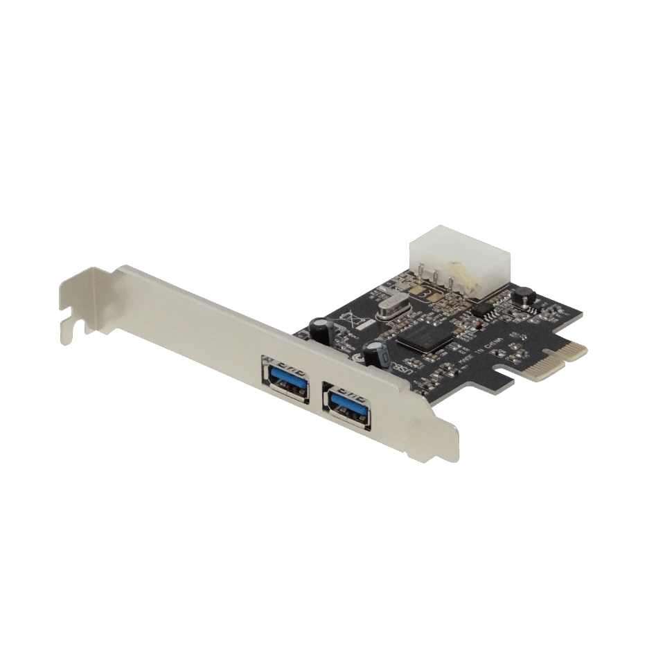 Tarjeta PCIe x1 2 Puertos USB 3.0 Interna 4