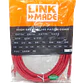 Cable Patch Cruzado LINKMADE Cat6 7.5mt Rojo U/UTP CrossOver 568A/568B - Miniatura 3