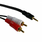 Cable de Audio 3.5mm Macho a 2 RCA Macho, 3m, ULINK Estéreo - Miniatura 2