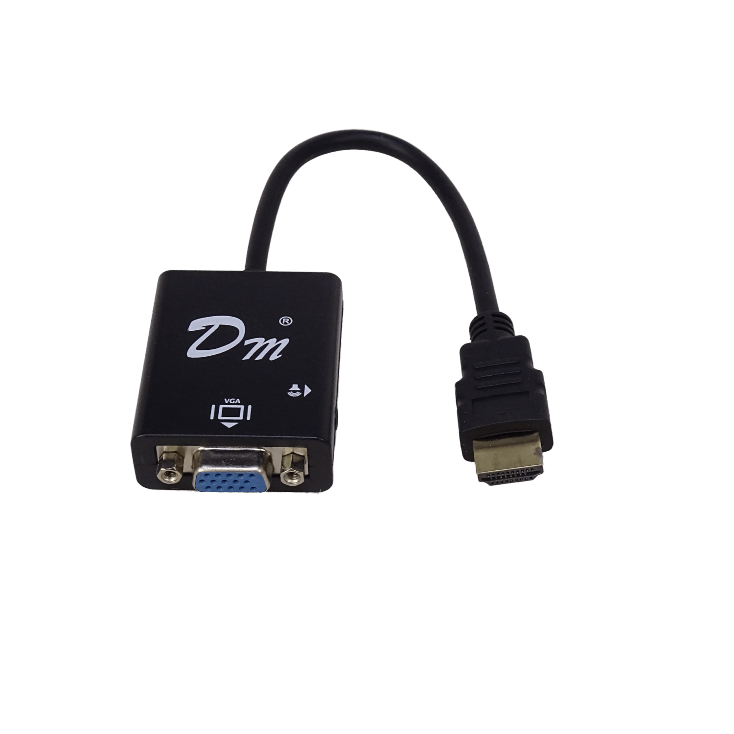 Convertidor HDMI Macho a VGA DB15 + Salida Audio 3.5mm, Video Adaptador 2