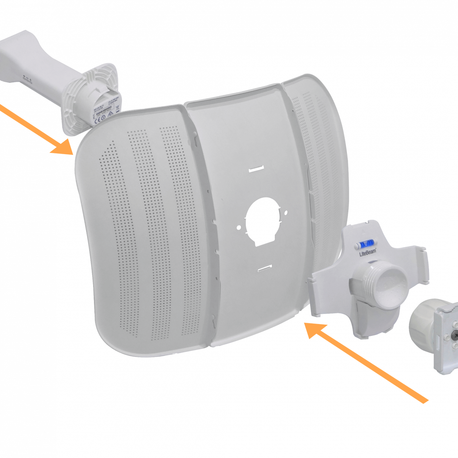 UBIQUITI LiteBeam-M5 23dbi 25dBm inc-PoE25V-5W 1-100 1x1-SiSo AirMaxM5 4