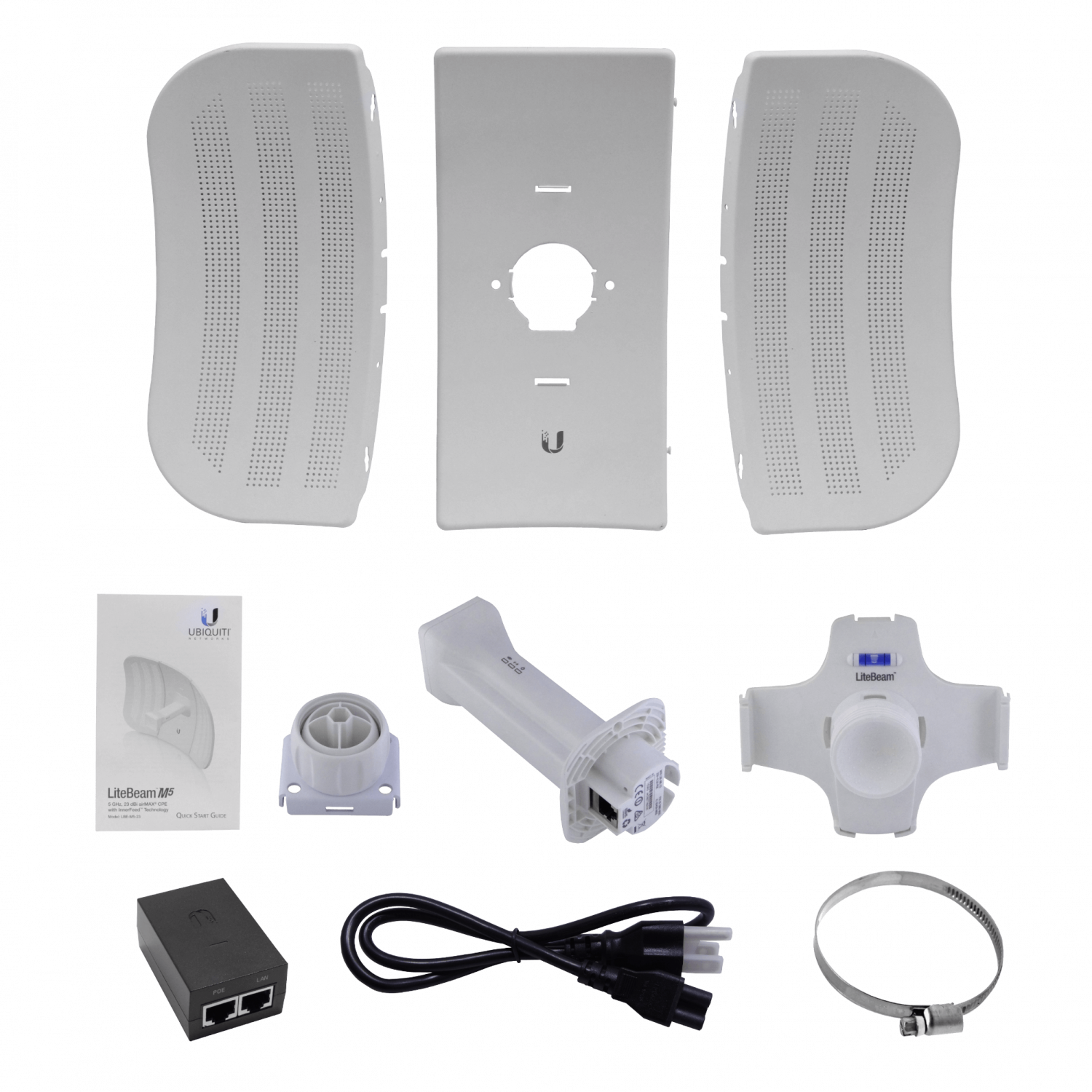 UBIQUITI LiteBeam-M5 23dbi 25dBm inc-PoE25V-5W 1-100 1x1-SiSo AirMaxM5 6