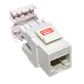 Faceplate Keystone Cat5E LINKMADE KP5WL-1 Blanco 180 U UTP Punchable Herramienta - Miniatura 1