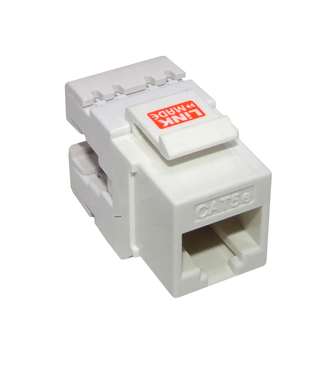 Faceplate Keystone Cat5E LINKMADE KP5WL-1 Blanco 180 U UTP Punchable Herramienta 2