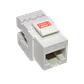 Faceplate Keystone Cat5E LINKMADE KP5WL-1 Blanco 180 U UTP Punchable Herramienta - Miniatura 2