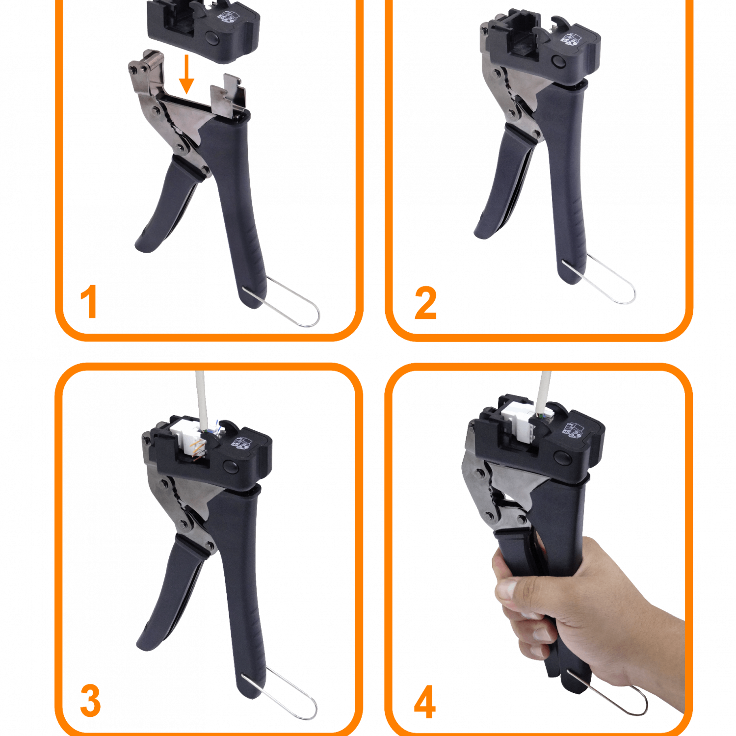 Herramienta Punchadora LINKMADE KPT para Keystone KP5WL-1 y KP6WL-1 2