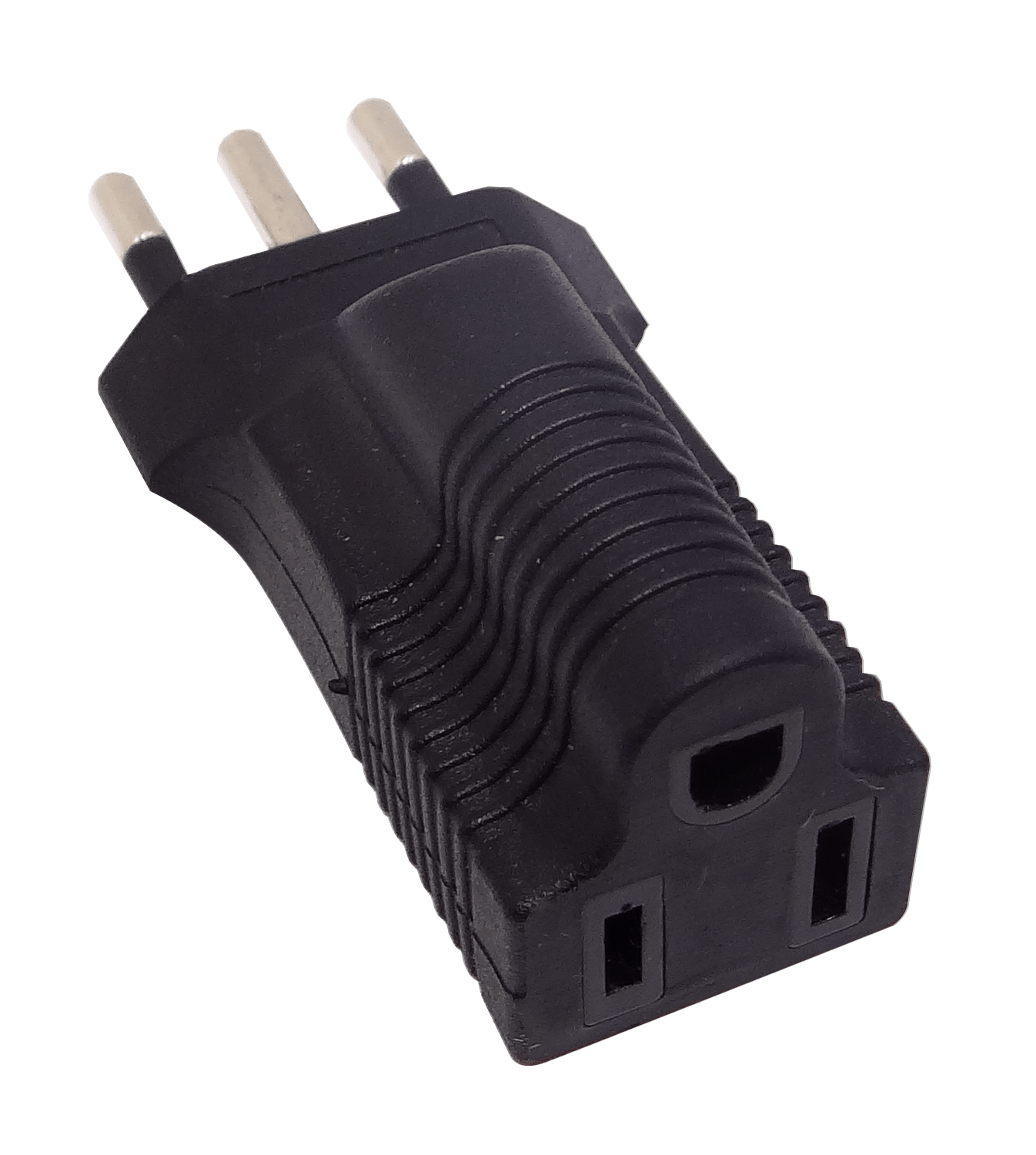 Adaptador Inyectado Enchufe con-Tierra Americano-Chileno sin-Certific 1