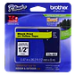 Cinta Laminada Brother TZE-S631, Fondo Amarillo con Texto Negro, 12mm, 8 Metros - Miniatura 1