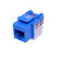 Keystone Punchable LINKMADE KP6AL Cat6 Azul U UTP RJ45 Conector Hembra - Miniatura 2