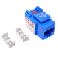 Keystone Punchable LINKMADE KP6AL Cat6 Azul U UTP RJ45 Conector Hembra - Miniatura 3