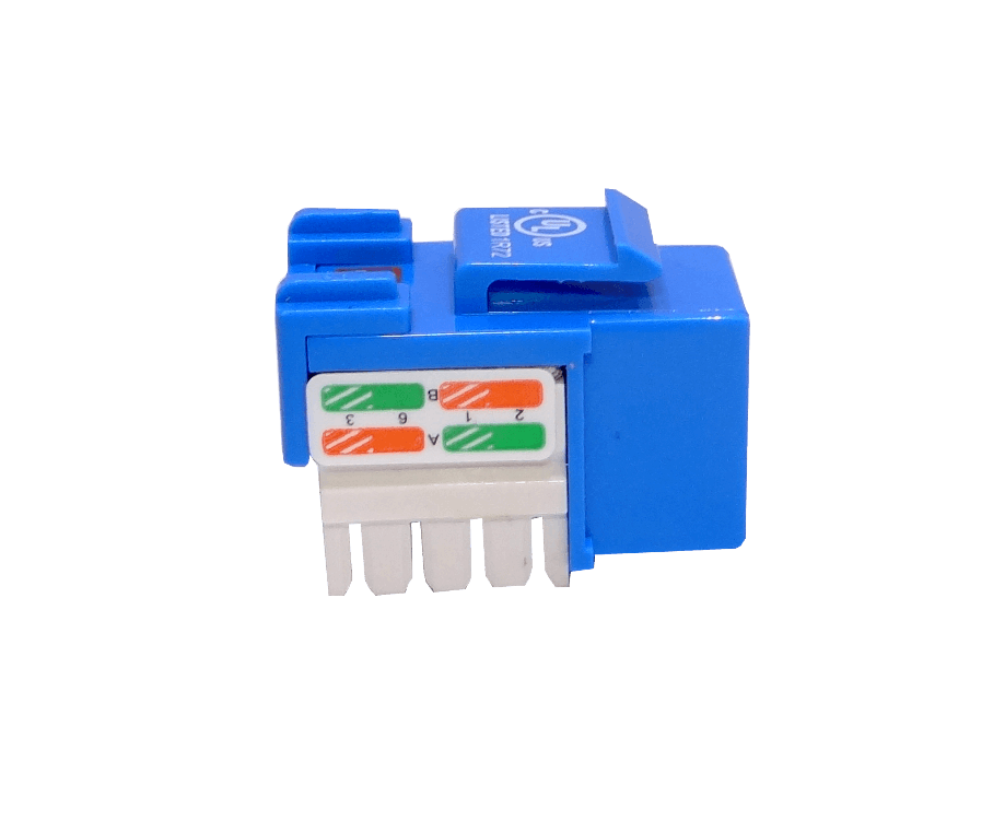 Keystone Punchable LINKMADE KP6AL Cat6 Azul U UTP RJ45 Conector Hembra 4