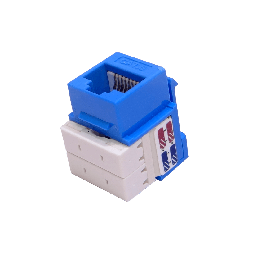 Keystone Punchable LINKMADE KP6AL Cat6 Azul U UTP RJ45 Conector Hembra 5