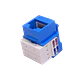 Keystone Punchable LINKMADE KP6AL Cat6 Azul U UTP RJ45 Conector Hembra - Miniatura 5