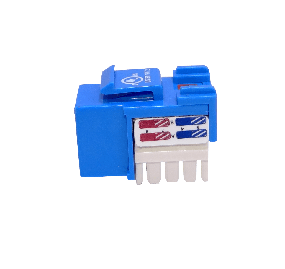 Keystone Punchable LINKMADE KP6AL Cat6 Azul U UTP RJ45 Conector Hembra 6