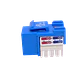 Keystone Punchable LINKMADE KP6AL Cat6 Azul U UTP RJ45 Conector Hembra - Miniatura 6