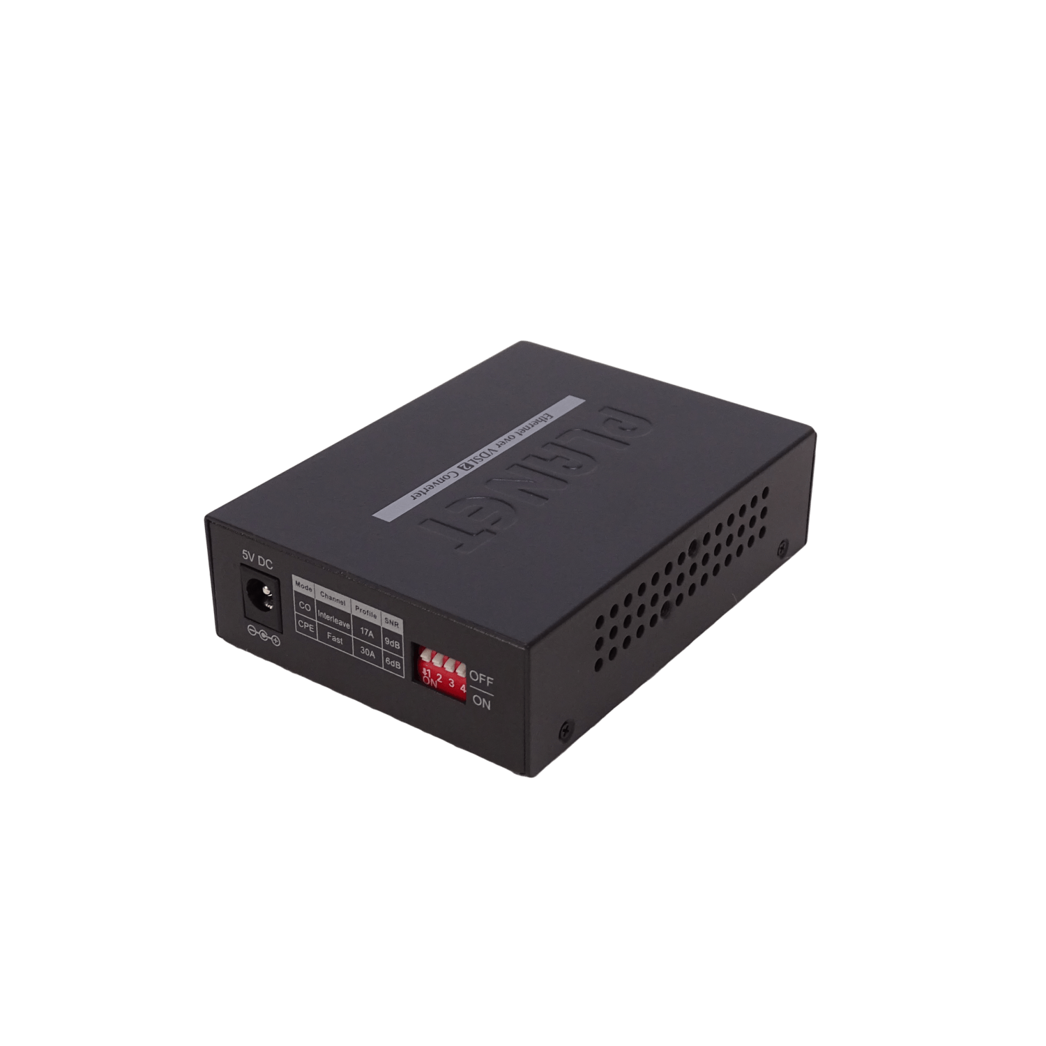 PLANET 1-100-RJ45 1-RJ11 ETHERNET OVER VDSL 1,4KM MASTER/SLAVE 4-DIP 4