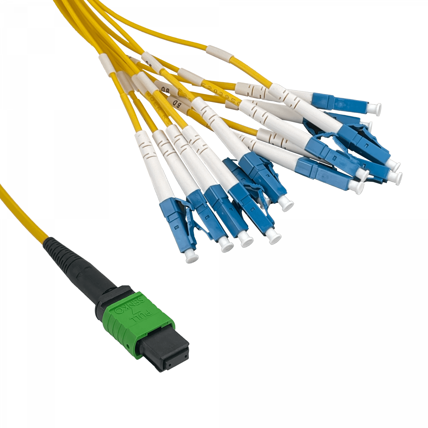 6mt 12-LC/1,5mt 1-MPO/4,5mt MonoModo SM Jumper Cable Fibra 9/125um 1