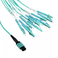 6mt OM3 12-LC/1,5mt 1-MPO/4,5mt MultiModo MM Jumper Cable Fibra - Miniatura 2