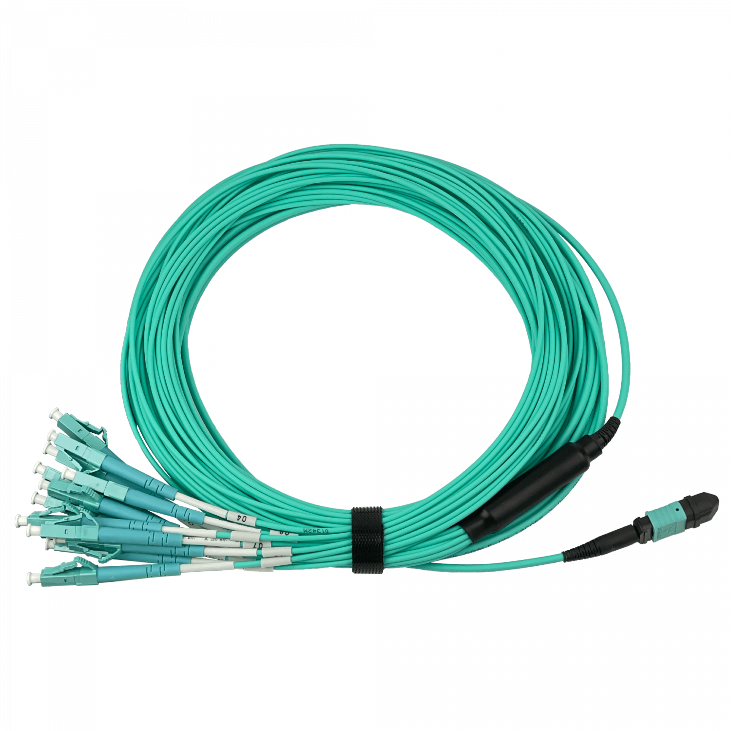 6mt OM3 12-LC/1,5mt 1-MPO/4,5mt MultiModo MM Jumper Cable Fibra 4